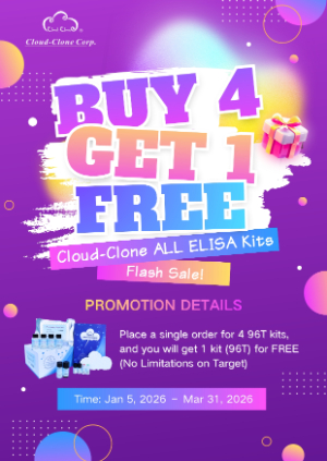 【ナカライテスク】CloudーClone社 ELISA キット BUY 4 GET 1 FREE キャンペーン